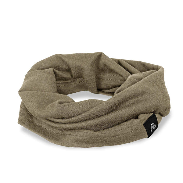 Blochl Brand Army style bandana merino wool tube scarf neck gaiter coyote NEW