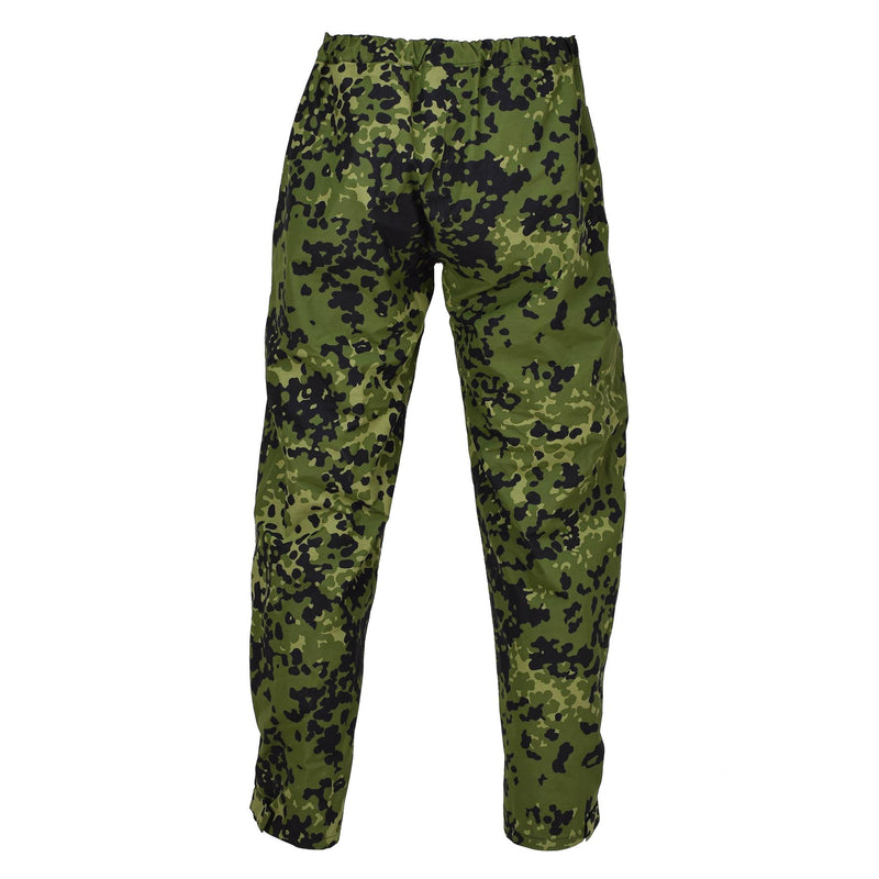 Original Danish Military camo M84 rain pants waterproof elasticated trousers NEW