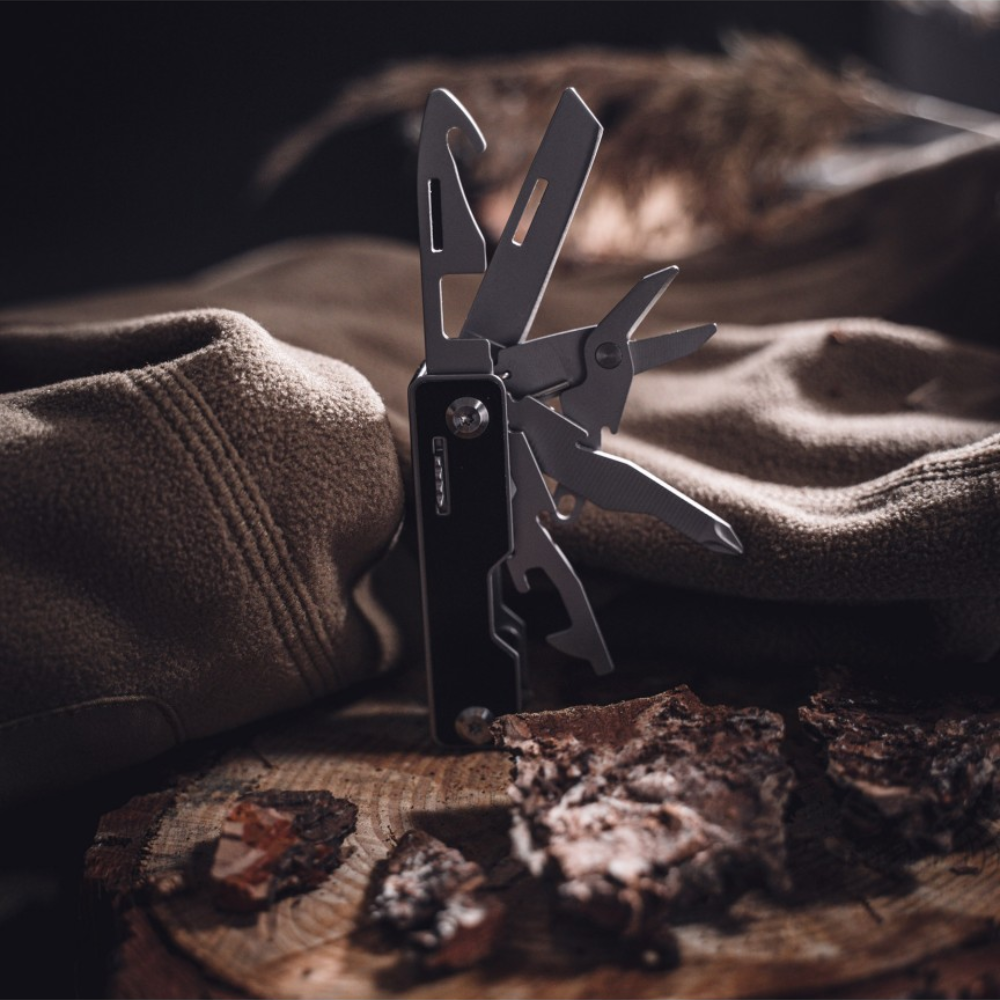 TAC MAVEN Dagmar Multifunction Knife 420 Steel Outdoor Pocket Tool Black