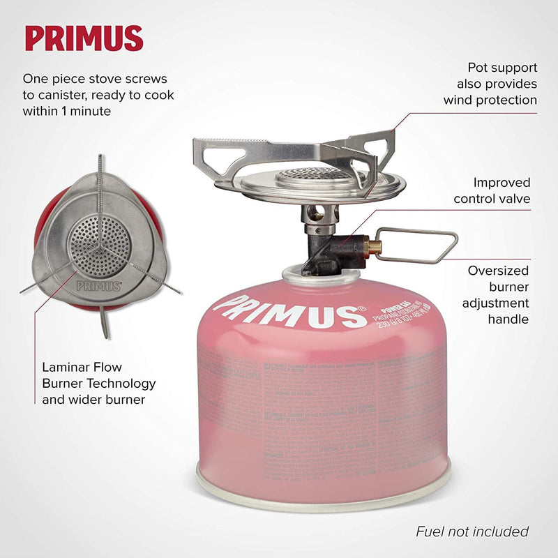 Primus Essential Trail Stove compact camping cooking butane liquid gas burner
