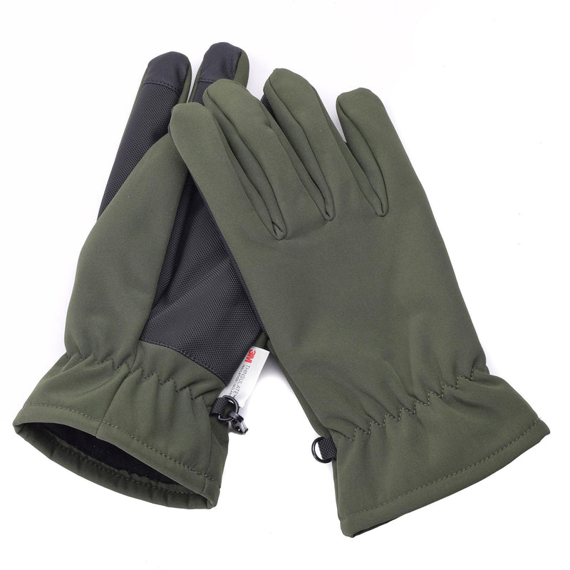 Mil-Tec Gloves Softshell THINSULATE™ lining Olive Winter Mens OD green military