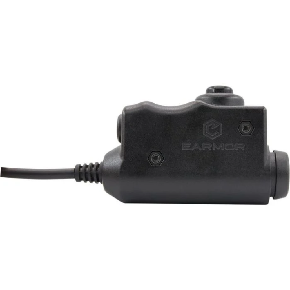 Earmor M51-MID PTT Adapter Midland Radio Headset Wired Tactical Gear Black