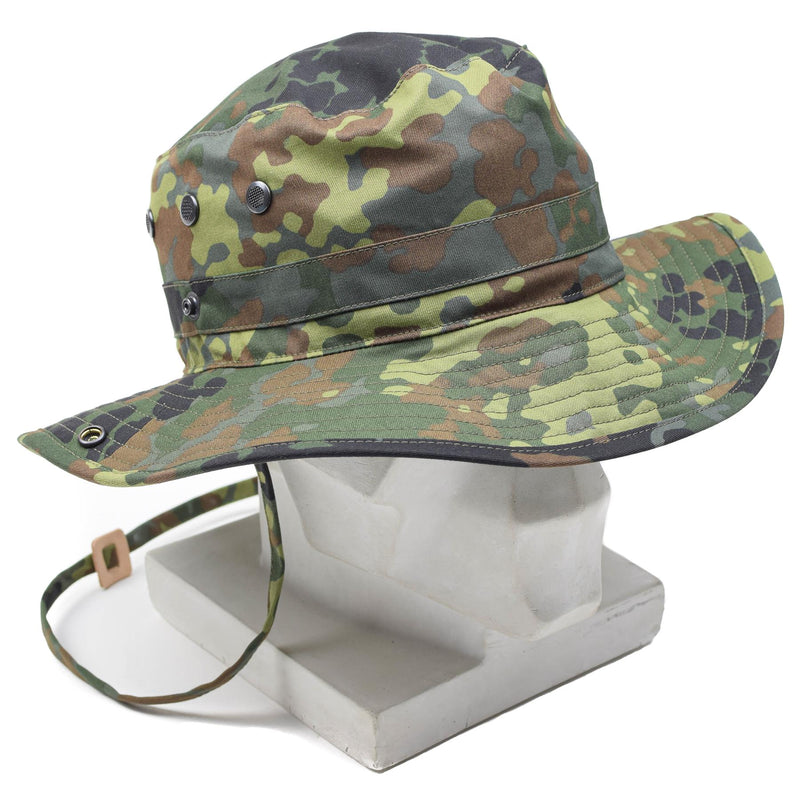 Original German Army Flecktarn boonie hat camping hunting outdoor summer cap NEW