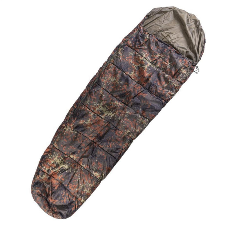 MIL-TEC COMMANDO Sleeping Bag 225cm 2 Way Zipper Left Side Lightweight