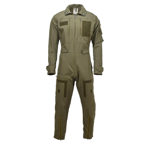 Genuine Italian army coverall flight suit military olive jumpsuit aramid