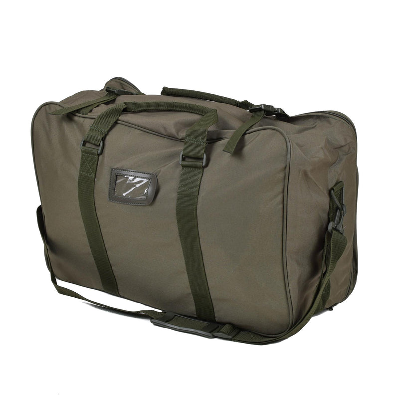 Genuine Italian Army Duffel Bag 60l Esercito Logo Adjustable Straps Olive