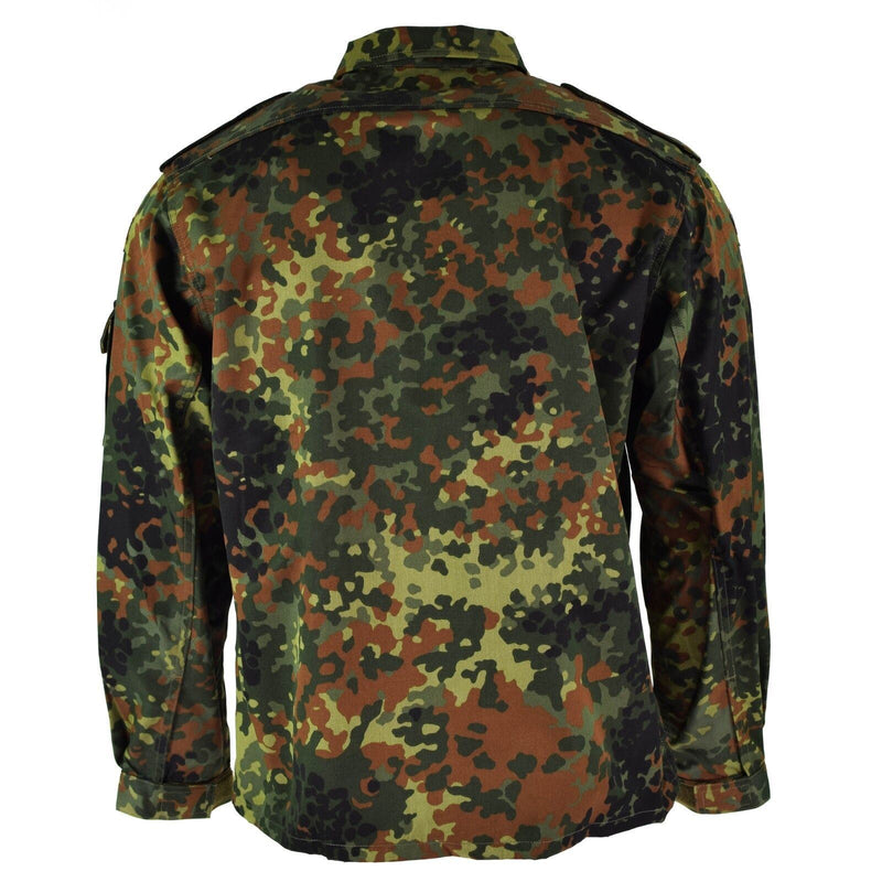 Original GERMAN ARMY SHIRT ZIPPED flecktarn camo tactical combat BW Army issue