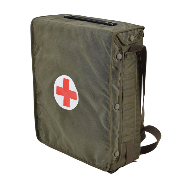 Original Austrian army first aid bag shoulder olive doctor medical survival NEW