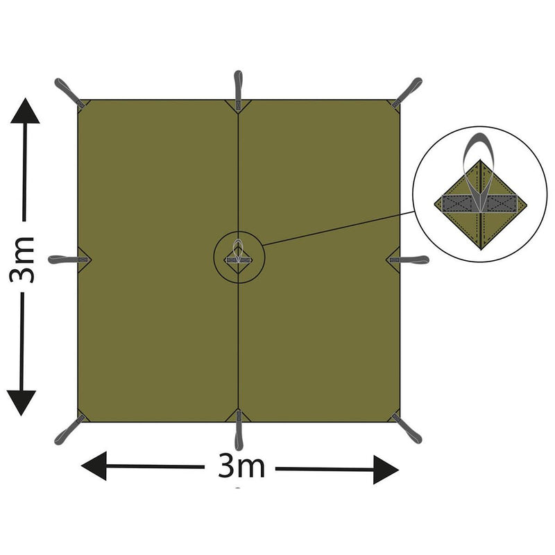 3x3 meters tarpaulin