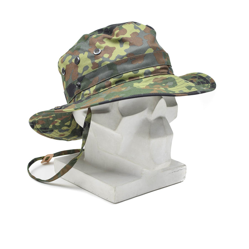 Original German Army Flecktarn boonie hat camping hunting outdoor summer cap NEW