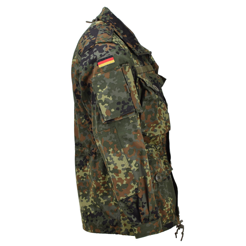 Leo Kohler military combat tactical jacket lightweight field flecktarn camo