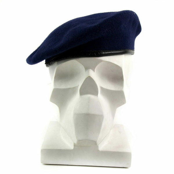 Genuine German army dark blue beret Military hat command cap wool