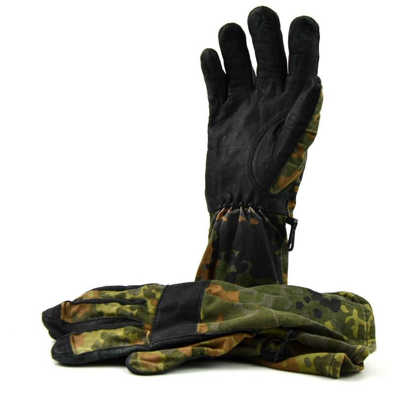 Genuine German army flecktarn camo combat gloves BW military issue all purpose