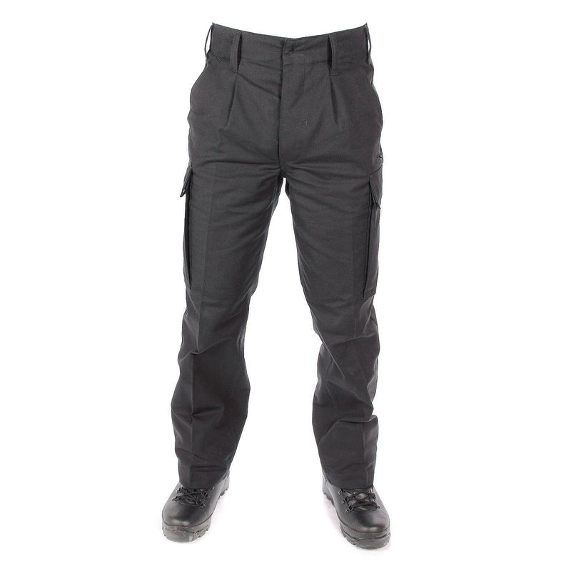 Genuine GERMAN ARMY ISSUE MOLESKIN PANTS field combat BW Black trousers NEW