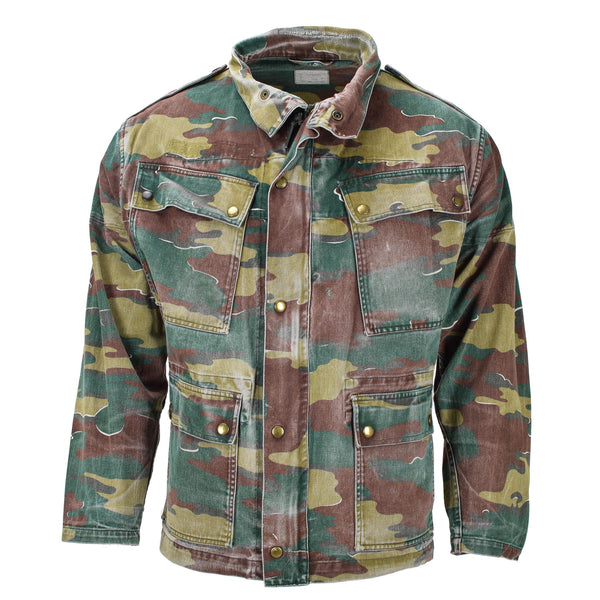 Original Belgium Military M56 jigsaw camouflage jacket field combat troops army