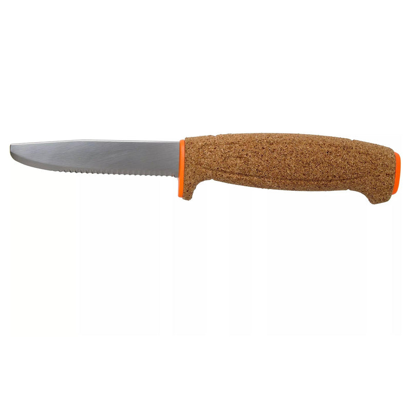 MORAKNIV Floating serrated knife universal fixed blade stainless steel orange