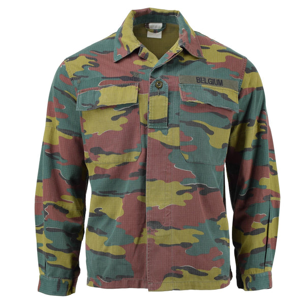 Genuine Belgian Army Combat Field Shirt Blouse Rip Stop Military Surplus