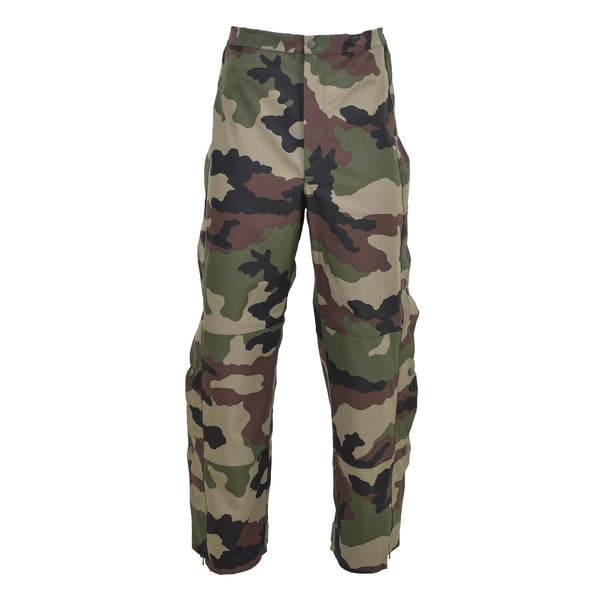 Genuine French army rain pants waterproof trilaminate overall with braces NEW