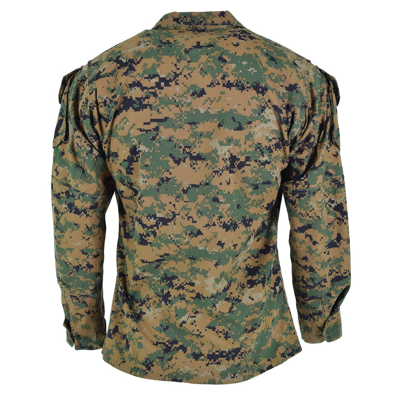 Original US army troops jacket BDU digital woodland camo shirt military issue