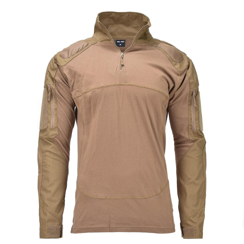 Mil-Tech Brand Military Style Troops combat shirts dark coyote color BDU