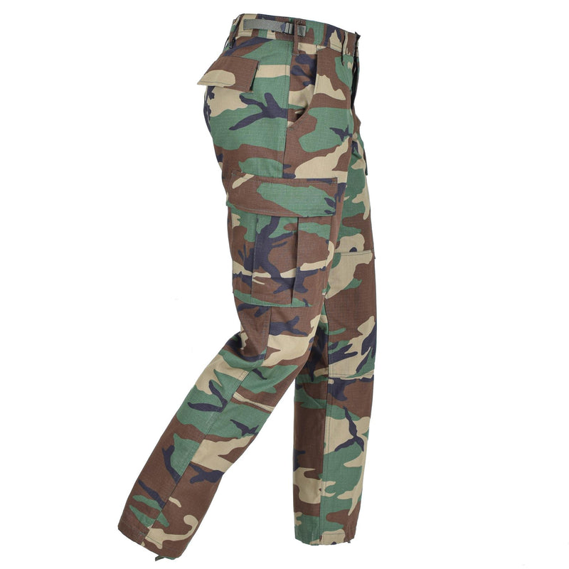 Mil-Tec Brand U.S Army Style ripstop BDU pants multicolor cargo trousers