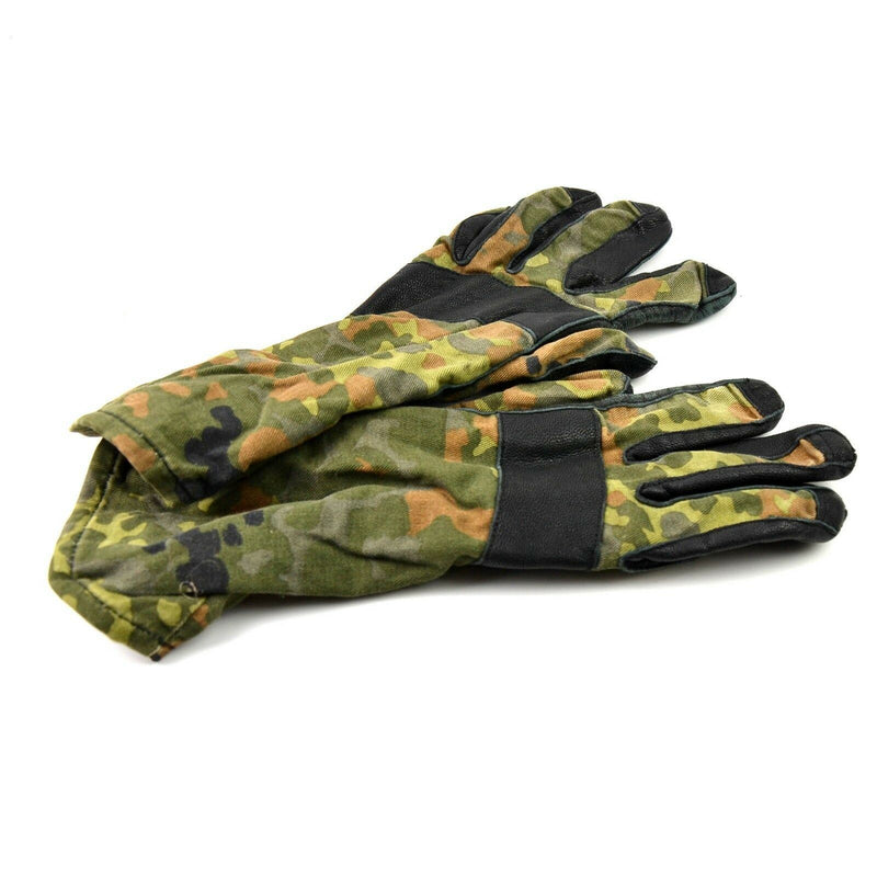 Genuine German army flecktarn camo combat gloves BW military issue all purpose