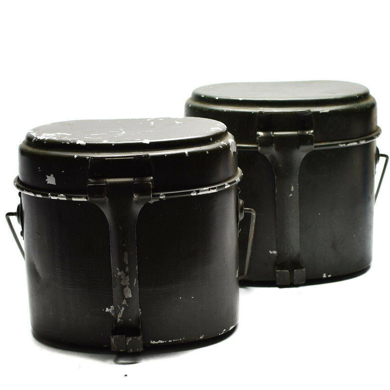 Genuine Romanian Army mess kit. Aluminium military bowler pot