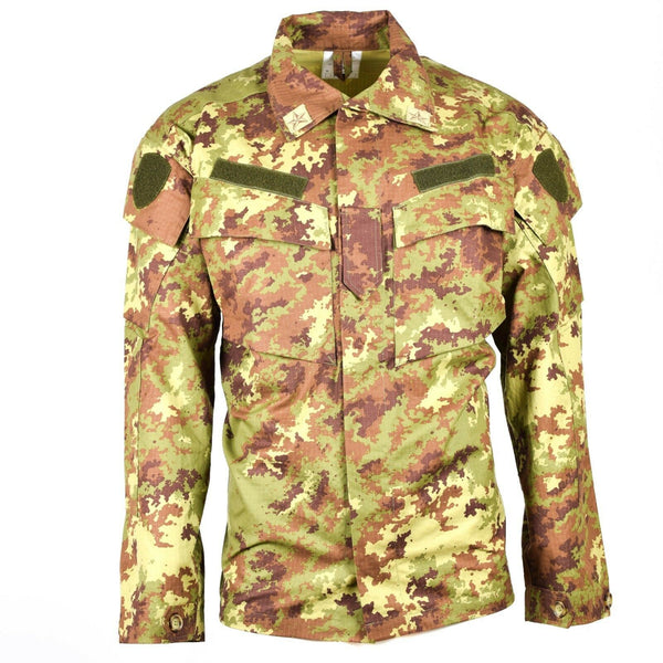 Genuine Italian army Rip Stop Vegetato camo ACU jacket combat field shirt NEW