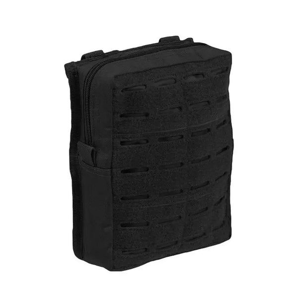 MIL-TEC lasercut belt pouch large military tactical molle utility gear bag black