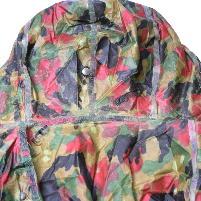 Original Swiss army troops camo tactical plastic poncho Alpenflage pattern