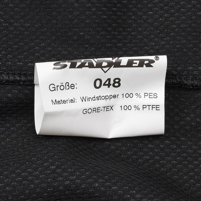 Military style windstopper jacket windproof gore-tex membrane waterproof black