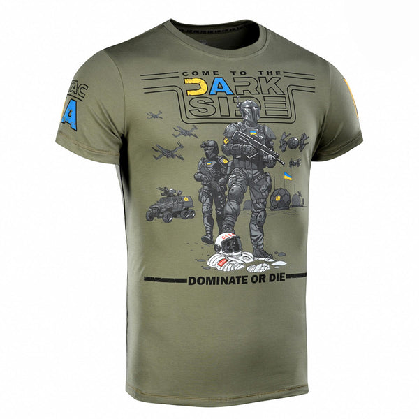 M-TAC Military style classic T-Shirt short sleeve underwear Ukrainian flag Olive