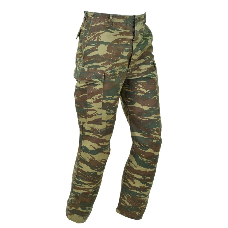 Original Greek army BDU pants lizard camouflage Greece military surplus trousers