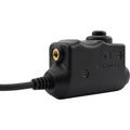 Earmor PTT Adapter Motorola 1-Pin Radio Headset Wired Tactical Black