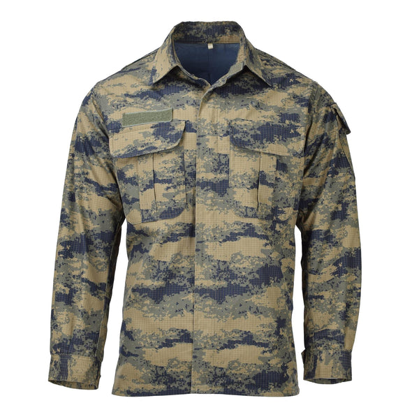 Original Turkish army tactical jacket blue digital camouflage durable ripstop