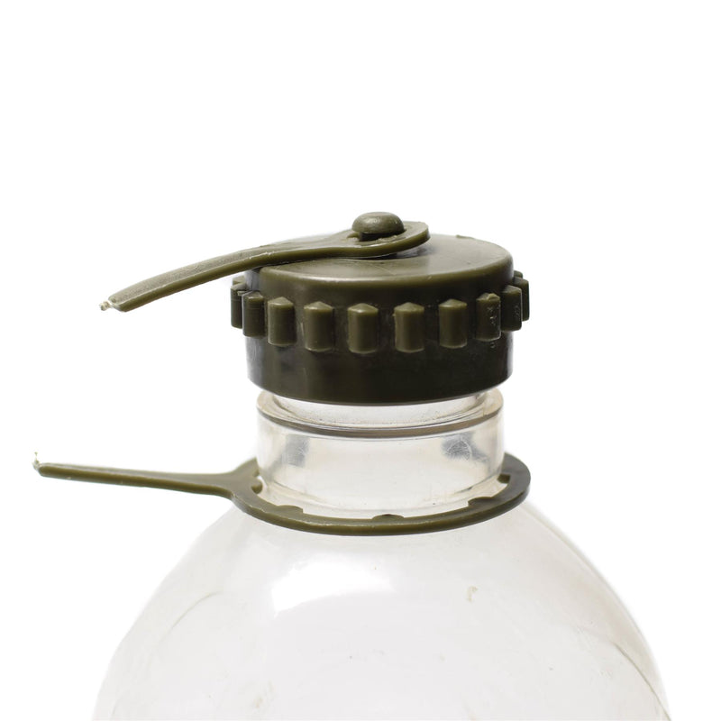 Genuine Austrian Army plastic water bottle field troops canteen pot OD pouch
