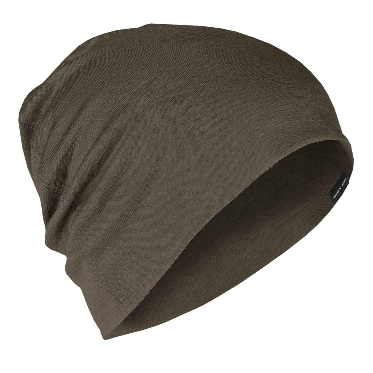 A.Blochl light beanie Merino wool sports outdoor headwear watch cap olive drab
