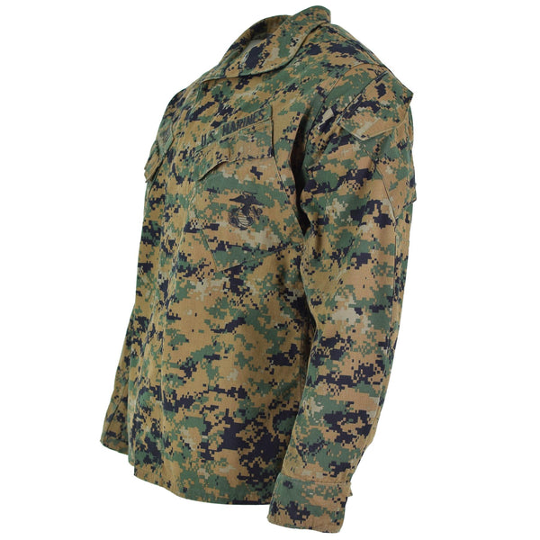 Original US army troops jacket BDU digital woodland camo shirt military issue