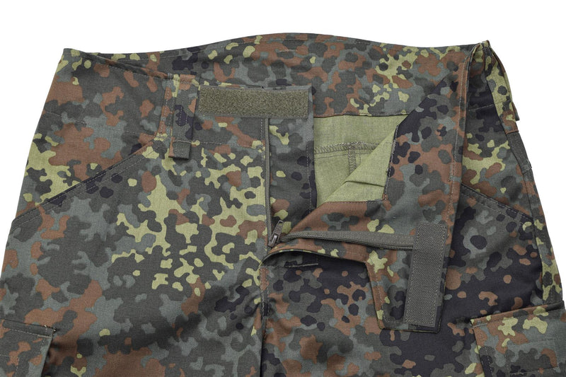 Leo Kohler military tactical pants explore flecktarn camo higher waist trousers