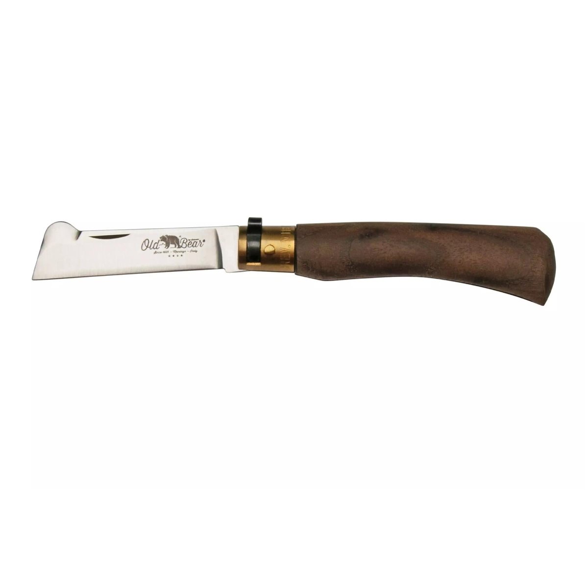 Antonini Old Bear Folding Grafting Knife 7,5cm Stainless Steel Walnut Handle