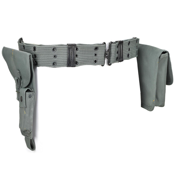 Original Italian police pistol belt holster with ammo pouch waist system NEW