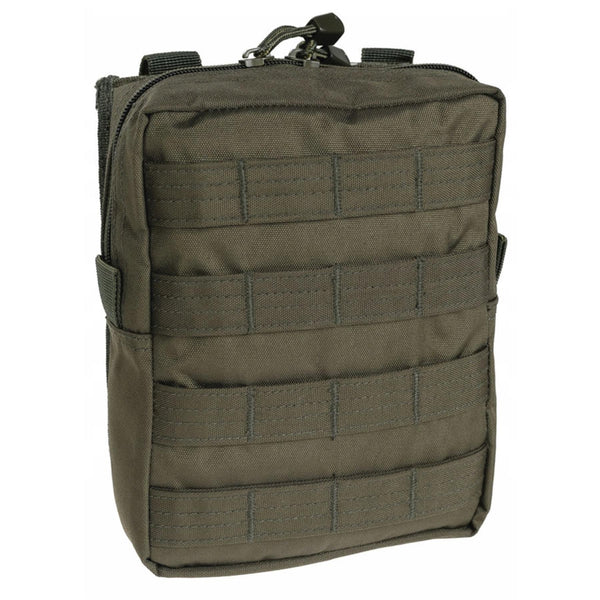 MIL-TEC tactical belt pouch molle attachment zipper closure utility bag olive