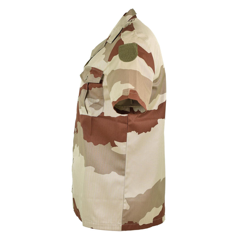 Genuine French army F2 shirt Desert camo short sleeve military surplus issue NEW