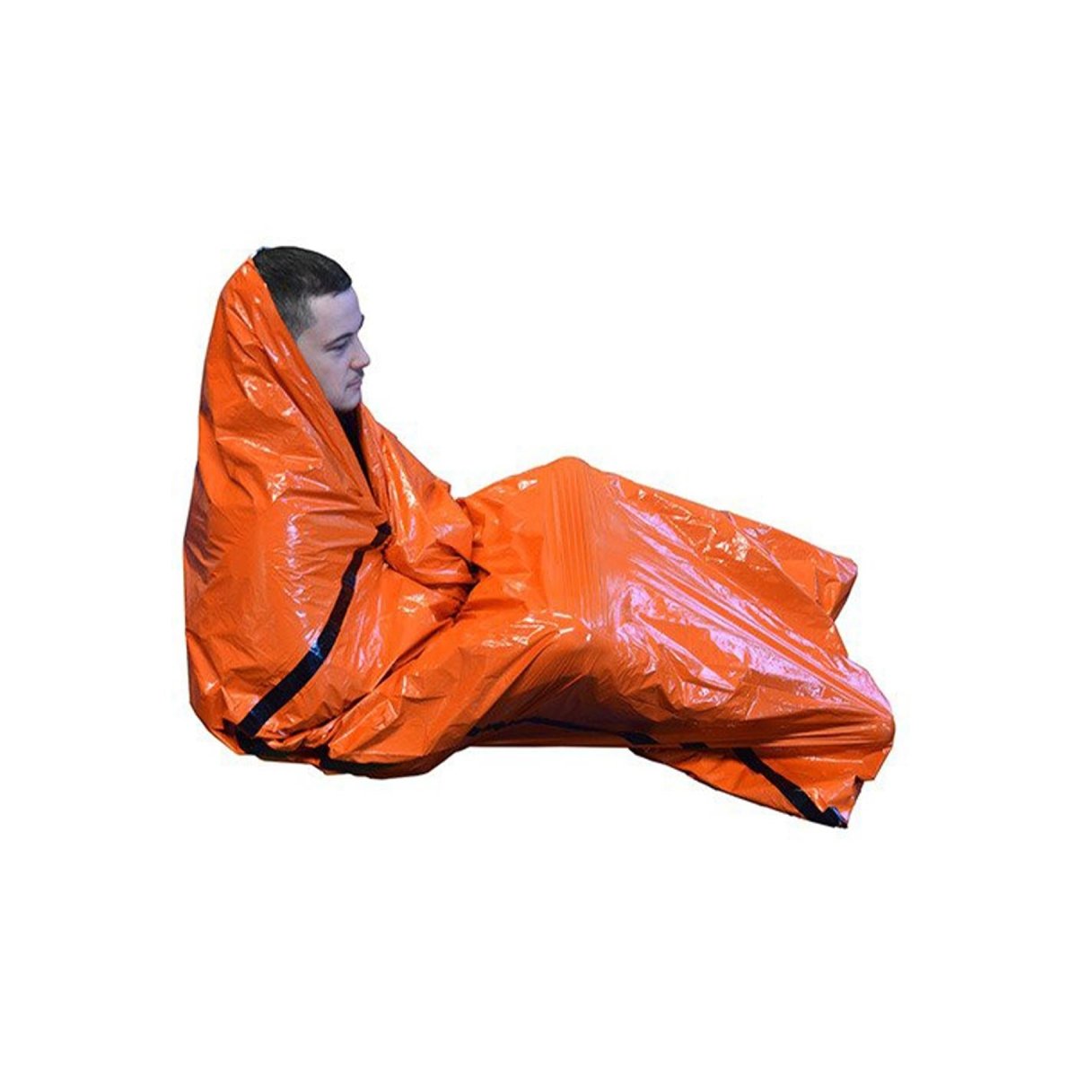 BCB emergency thermal body bag waterproof windproof lightweight roll-up orange