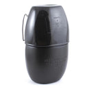 Black aluminum BCB Multi-Fuel Cooking System canteen with cooking cup and handle in black pouch for outdoor use