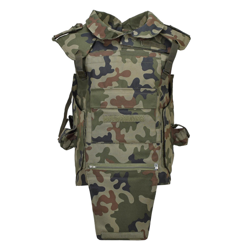 Original Polish Military Tactical Vest Plate Carrier Woodland Camouflage