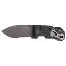 Black Fox BF-115 Tactical Pocket Knife AISI 440 Blade Glass Breaker G10 Handle