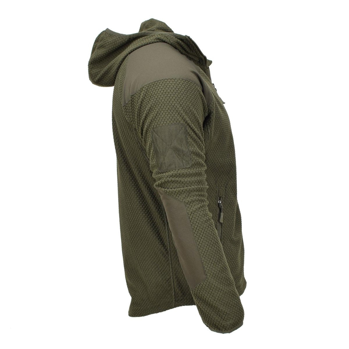 Blochl Brand Military style fleece thermal jacket hooded reinforced olive NEW
