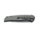 BOKER Black Carbon folding pocket knife 440A stainless steel carbon fiber handle - GoMilitar