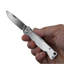 Boker Plus Atlas SW Folding Pocket Knife 12C27 Blade Stainless Steel Handle